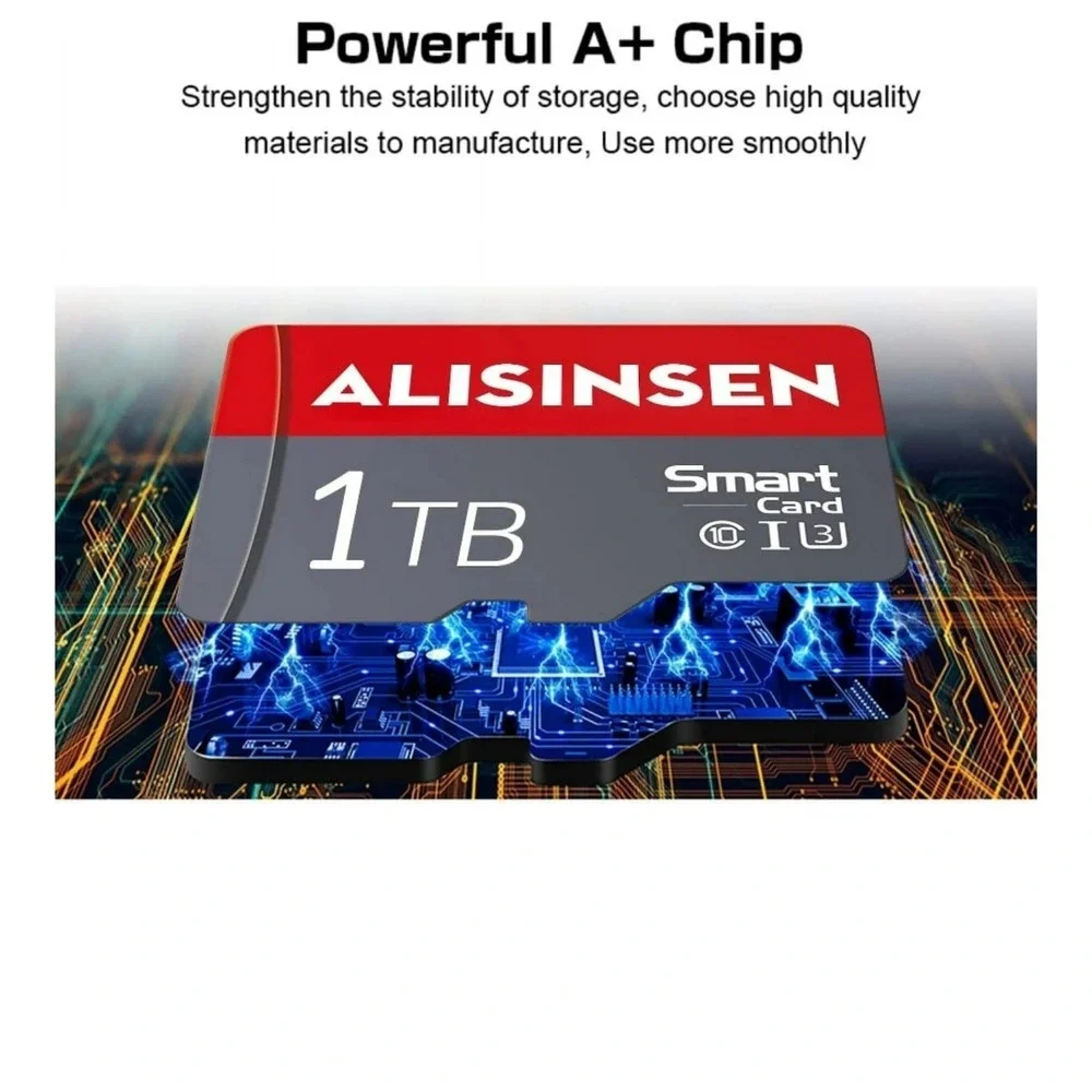 Alisinsen 1TB micro SD flash memory card with SD card adapter (4 Packs)